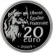 20 Euros Mona Lisa, France, 2003 reverse image