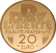 20 Euros Normandy Invasion, France, 2004 reverse image