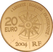 20 Euros Croisière Jaune Beirut-Beijing, France, 2004 reverse image