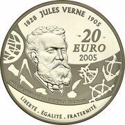 20 Euros "Around The World In 80 Days", France, 2005 reverse image