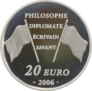 20 Euros Benjamin Franklin, France, 2006 reverse image