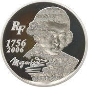 20 Euros Wolfgang Amadeus Mozart obverse image