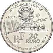 20 Euros Sebastien Le Prestre de Vauban obverse image