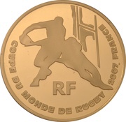 20 Euros Rugby World Cup obverse image