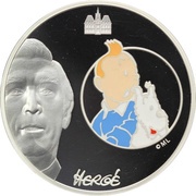 20 Euros Tintin and Snowy, France, 2007 reverse image