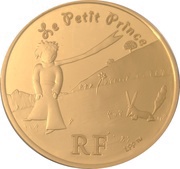 20 Euros The Little Prince and the Fox obverse image
