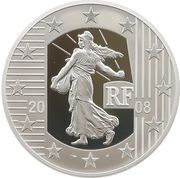 20 Euros French Republic ; silver obverse image