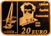 20 Euros Edward Manet, France, 2008 reverse image