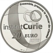20 Euros Curie Institute, France, 2009 reverse image