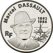 20 Euros Marcel Dassault obverse image
