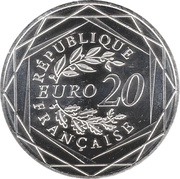 20 Euros Marianne Fraternité obverse image