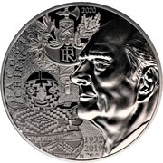 20 Euros Jacques Chirac, France, 2020 reverse image