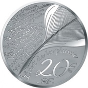 20 Euros Jean de La Fontaine obverse image