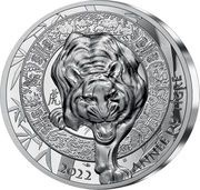 20 Euros Year of the Tiger, France, 2021 reverse image