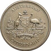 1 Dollar In the name of Elizabeth II; 6th Portrait - Citizenship, Australia, 2024 reverse image