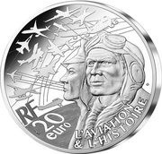 20 Euros Curtiss P-40, France, 2023 obverse image