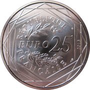 25 Euros Laïcité obverse image