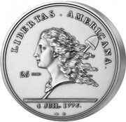 25 Euros Libertas Americana, France, 2023 reverse image