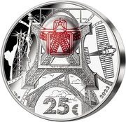 25 Euros Gustave Eiffel, France, 2023 reverse image