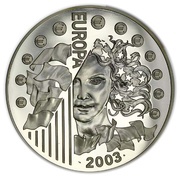 50 Euros Introduction of the Euro, France, 2003 reverse image