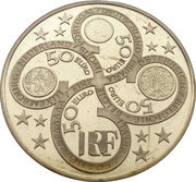 50 Euros Introduction of the Euro obverse image