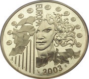 50 Euros Introduction of the Euro, France, 2003 reverse image