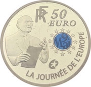 50 Euros Journée de l'Europe obverse image