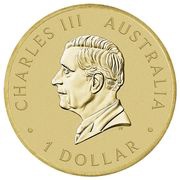 1 Dollar - Charles III 1st Portrait - Lest We Forget - War Memorial obverse image