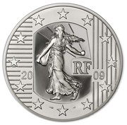 50 euros Court of Human Rights ; silver obverse image