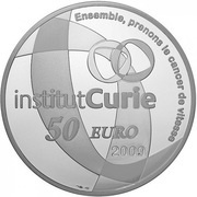 50 Euros Institut Curie, France, 2009 reverse image