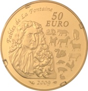 50 Euros Year of the Ox, France, 2009 reverse image