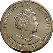 1 Dollar In the name of Elizabeth II; 6th Portrait - Year of the Dragon obverse image