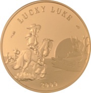 50 Euros Lucky Luke, France, 2009 reverse image
