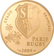 50 Euros Stade Français, France, 2009 reverse image