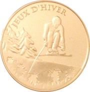 50 Euros Alpine Skiing, France, 2009 reverse image