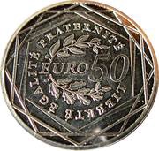 50 Euros La Semeuse, France, 2010 reverse image