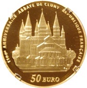 50 Euros Cluny Abbey obverse image