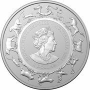 1 Dollar In the name of Elizabeth II; 6th Portrait - Year of the Dragon obverse image