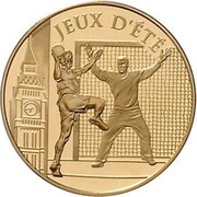50 Euros Handball, France, 2010 reverse image