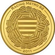 50 Euros Racing Metro 92, France, 2011 reverse image