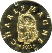 50 Euros Charlemagne, France, 2011 reverse image
