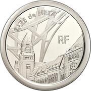 50 Euros Metz Railway Station ; silver obverse image