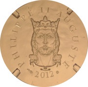 50 Euros Philippe II Auguste, France, 2012 reverse image