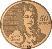 50 Euros Puss In Boots, France, 2012 reverse image