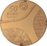 50 Euros Abu Simbel, France, 2012 reverse image