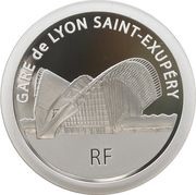 50 Euros Lyon Saint-Exupéry Railway Station obverse image