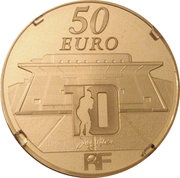 50 Euros Toulon Rugby Club obverse image