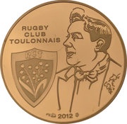 50 Euros Toulon Rugby Club, France, 2012 reverse image