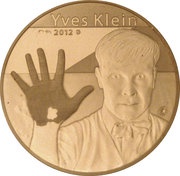 50 Euros Yves Klein, France, 2012 reverse image