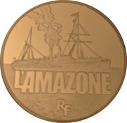 50 Euros The Amazone ; gold obverse image